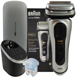 Golarka BRAUN Series 9 PRO+ 9577CC z Bazą Czyszczącą i PowerCase