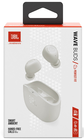 Słuchawki Bezprzewodowe JBL Wave Buds White