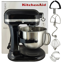  Robot Kuchenny Kitchenaid 5KSM70SHXEOB Artisan ,Stal Nierdzewna, 300 W  Czarny