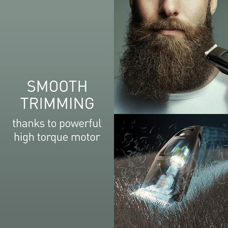 Panasonic ER-GB86 Trymer do brody 3 nasadki 50min