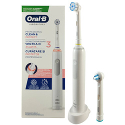 ORAL-B PRO 3 CLEAN&PROTECT WHITE BOX Elektryczna szczoteczka